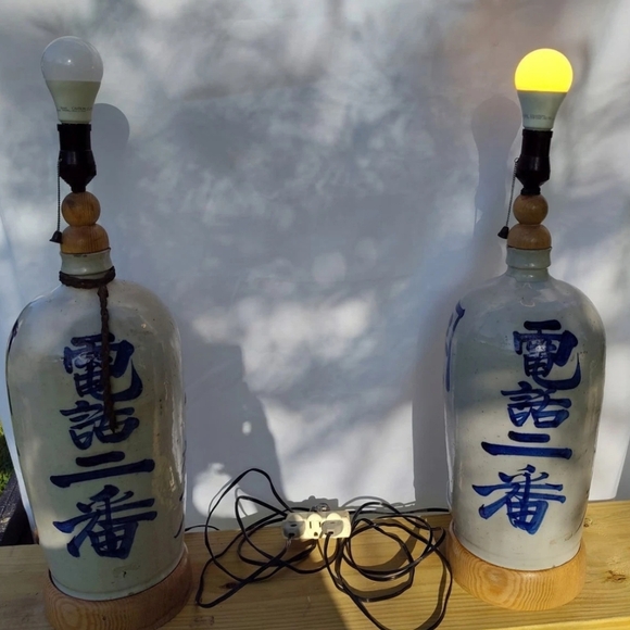 🚨 RARE 🚨 Matching Tokkuri (Sake Jugs c.1880) Pair Of Lamps. - Picture 3 of 12